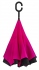RU-6 - manuální holový deštník inside out - černá, růžová